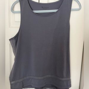Athleta Cropped Top - Gray, Size L